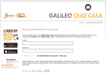 Tablet Screenshot of galileoquiz.it